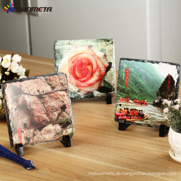 Sunmeta Fabrik direkt 3D Sublimation leer Rock Foto SH19 15 * 15CM